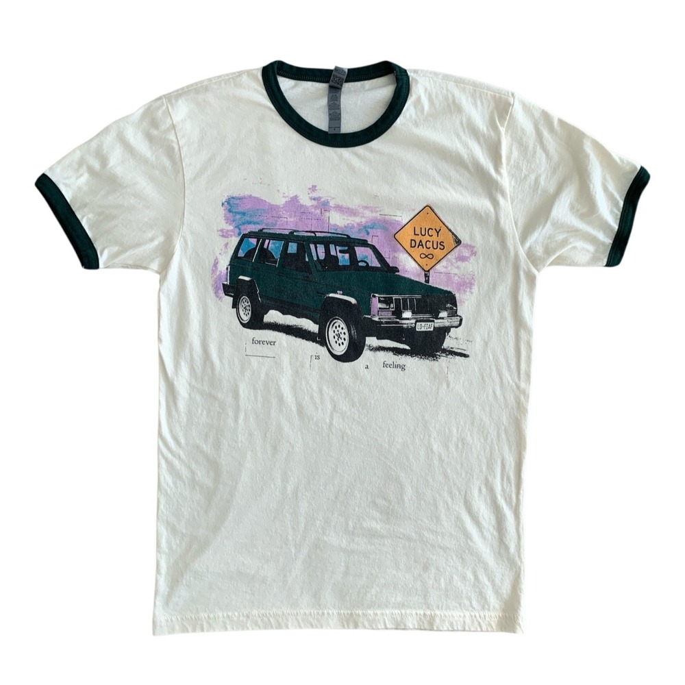 LUCY DACUS  Forever Is A Feeling Green Truck Ringer T Shirt Small Official Merch